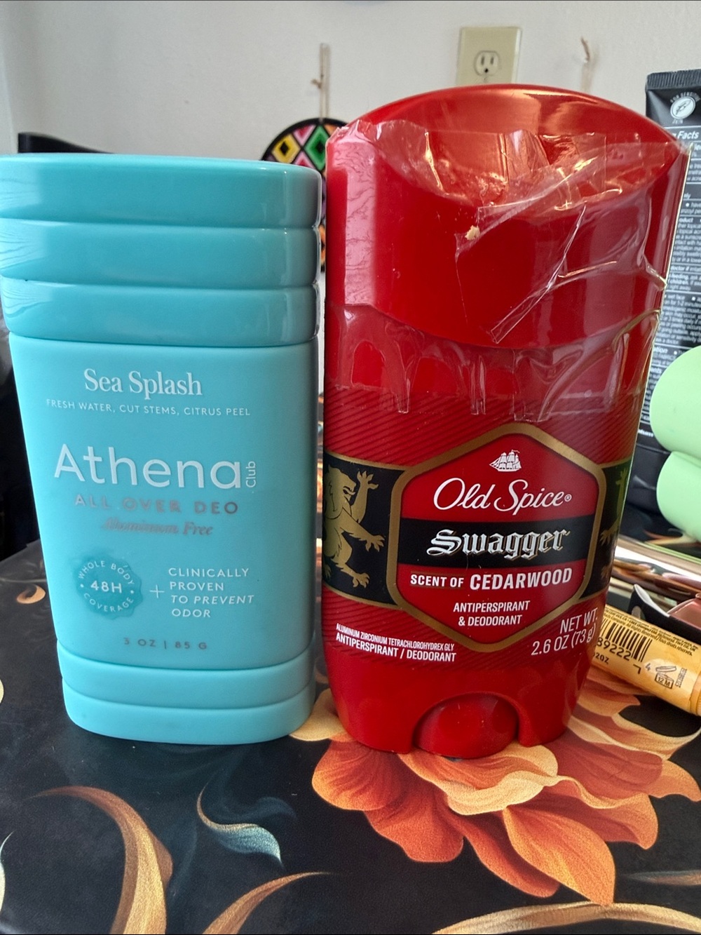 Athena Sea Splash All Over Deo + Old Spice Swagger Cedarwood - Blue & Red Duo